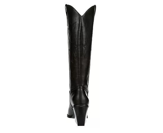 madden girl Arizona Womens Knee-High Western Boots Ivory Product Image
