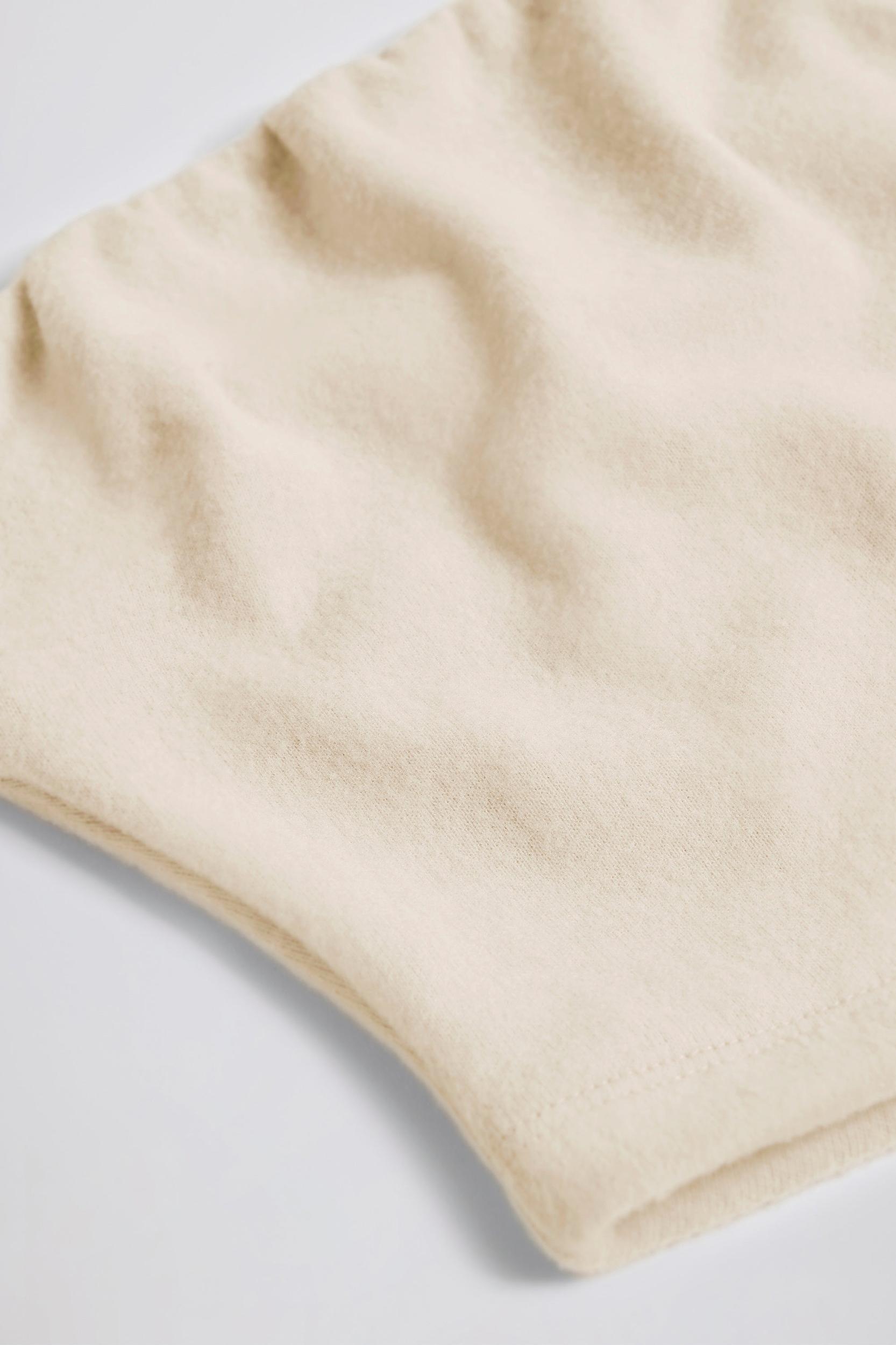 Brushed Jersey Bandeau Top in Ecru Female Product Image