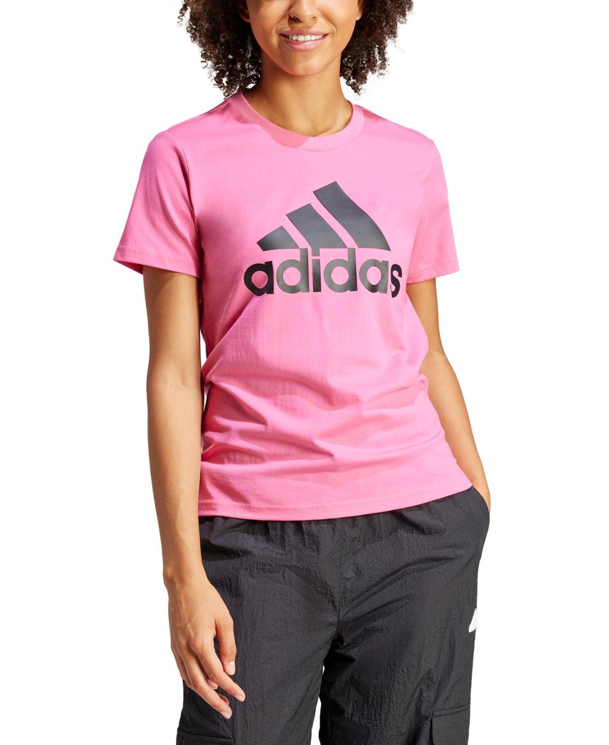 adidas Essentials Logo Tee White XS Womens Product Image