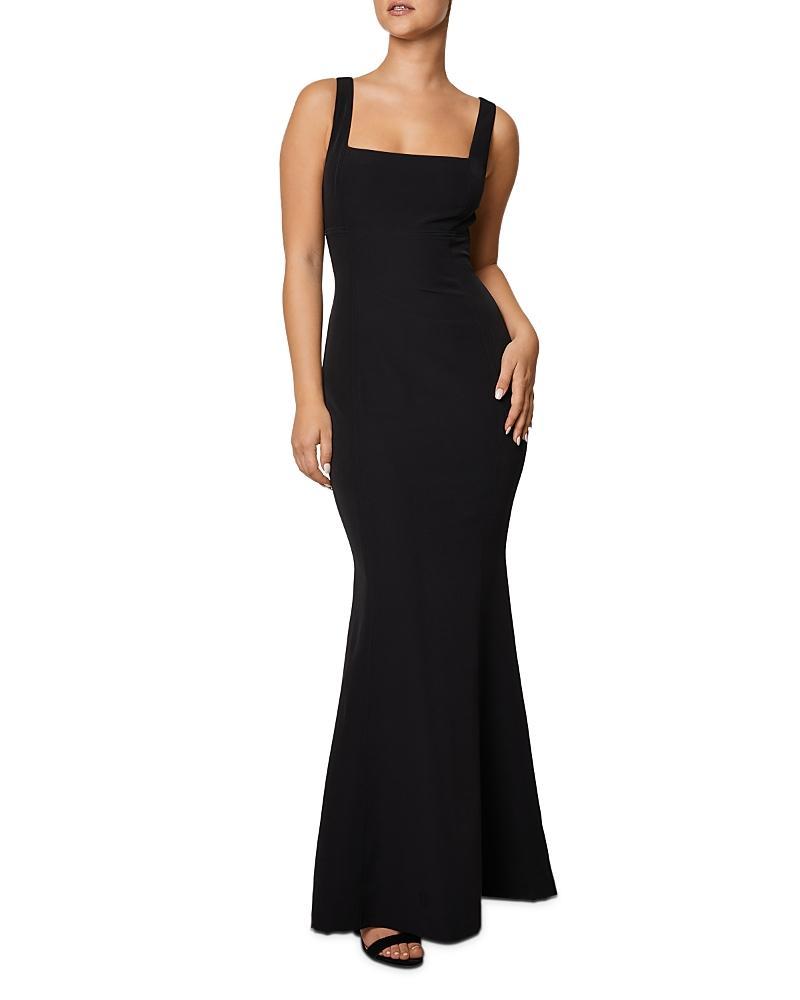 Womens Square-Neck Trumpet Gown Product Image