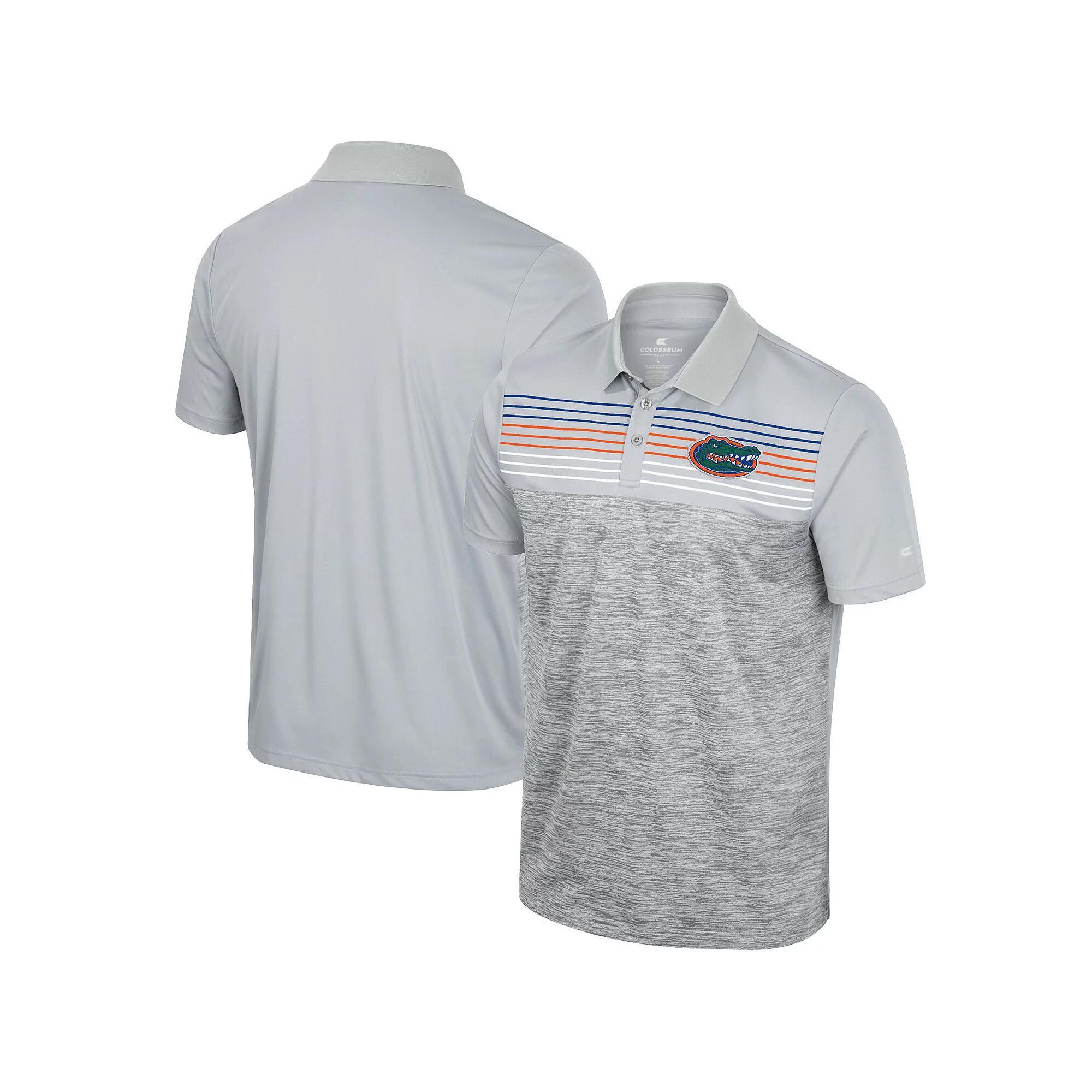 Men's Colosseum Gray Florida Gators Cybernetic Polo, Size: XXL, Grey Product Image