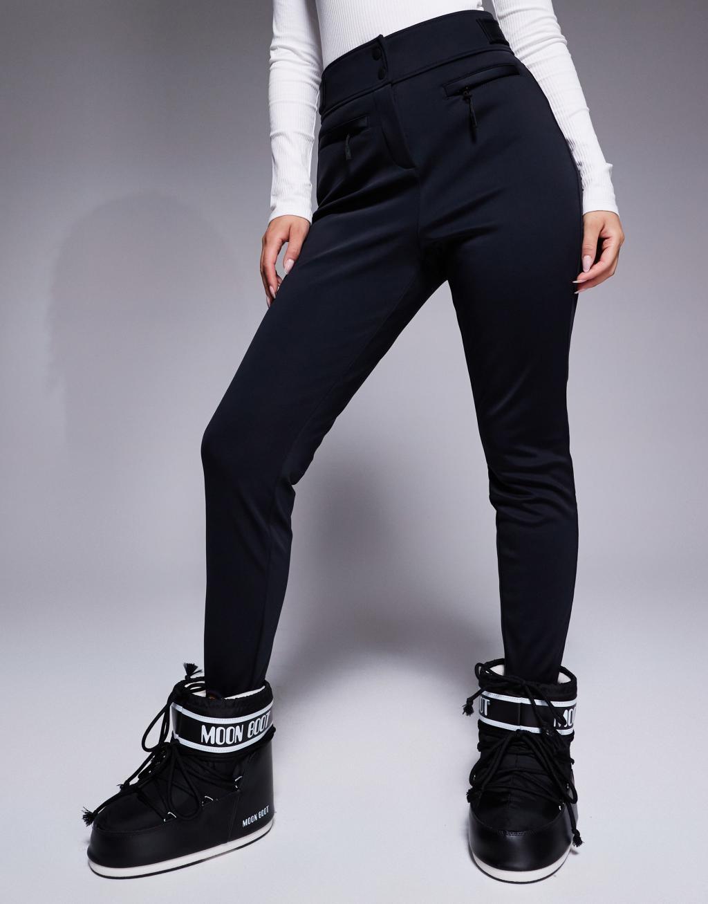 4505 Hourglass Ski soft shell water repellent skinny ski pants in black  Product Image