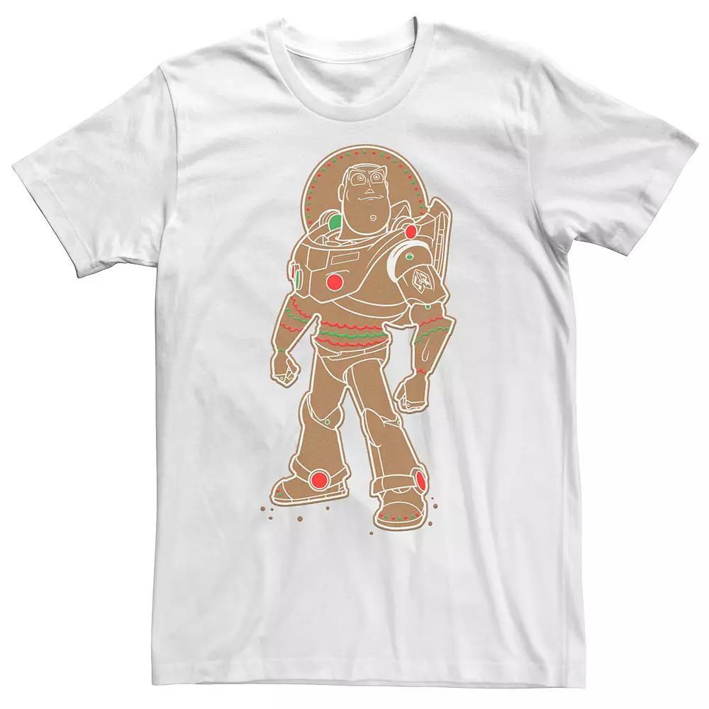 Disney / Pixar's Toy Story Buzz Lightyear Men's Christmas Cookie Tee, Size: Small, White Product Image