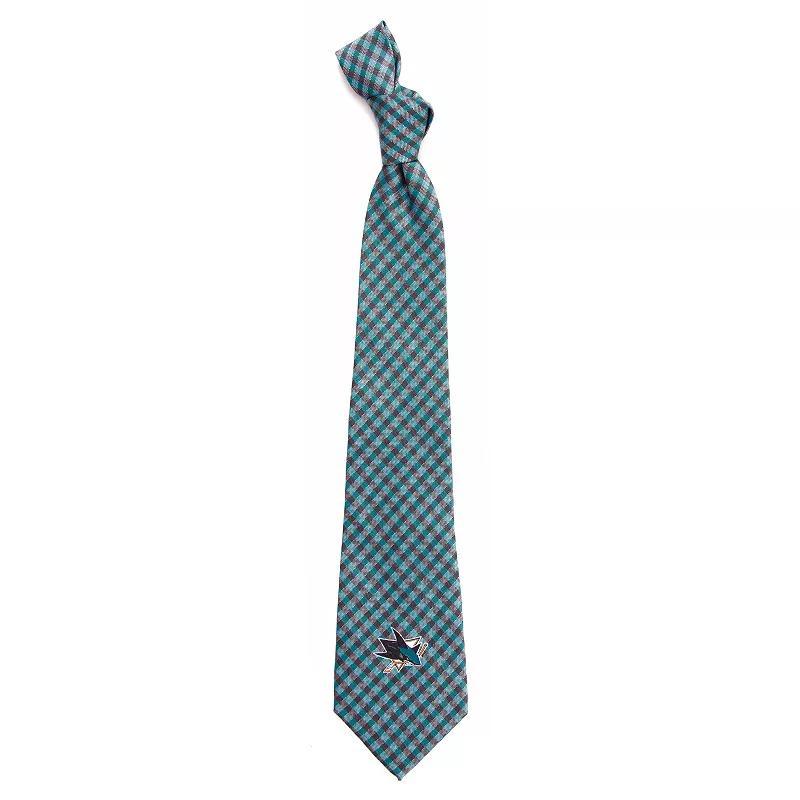 Mens San Jose Sharks Gingham Tie Product Image