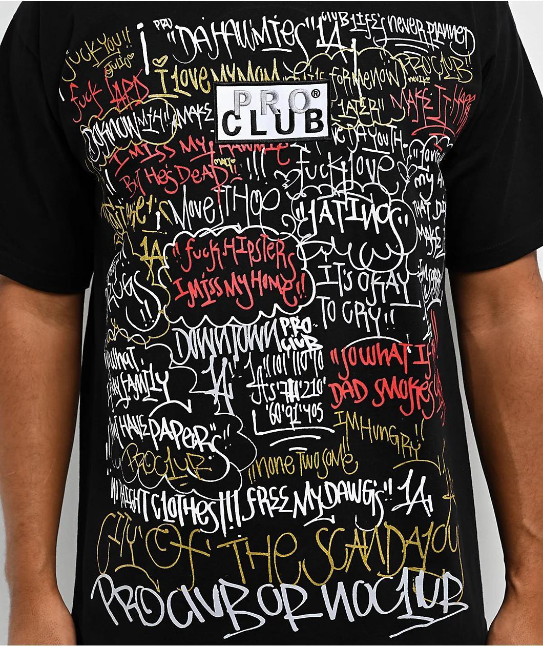 Pro Club x DoKnow Box Logo Black T-Shirt Product Image