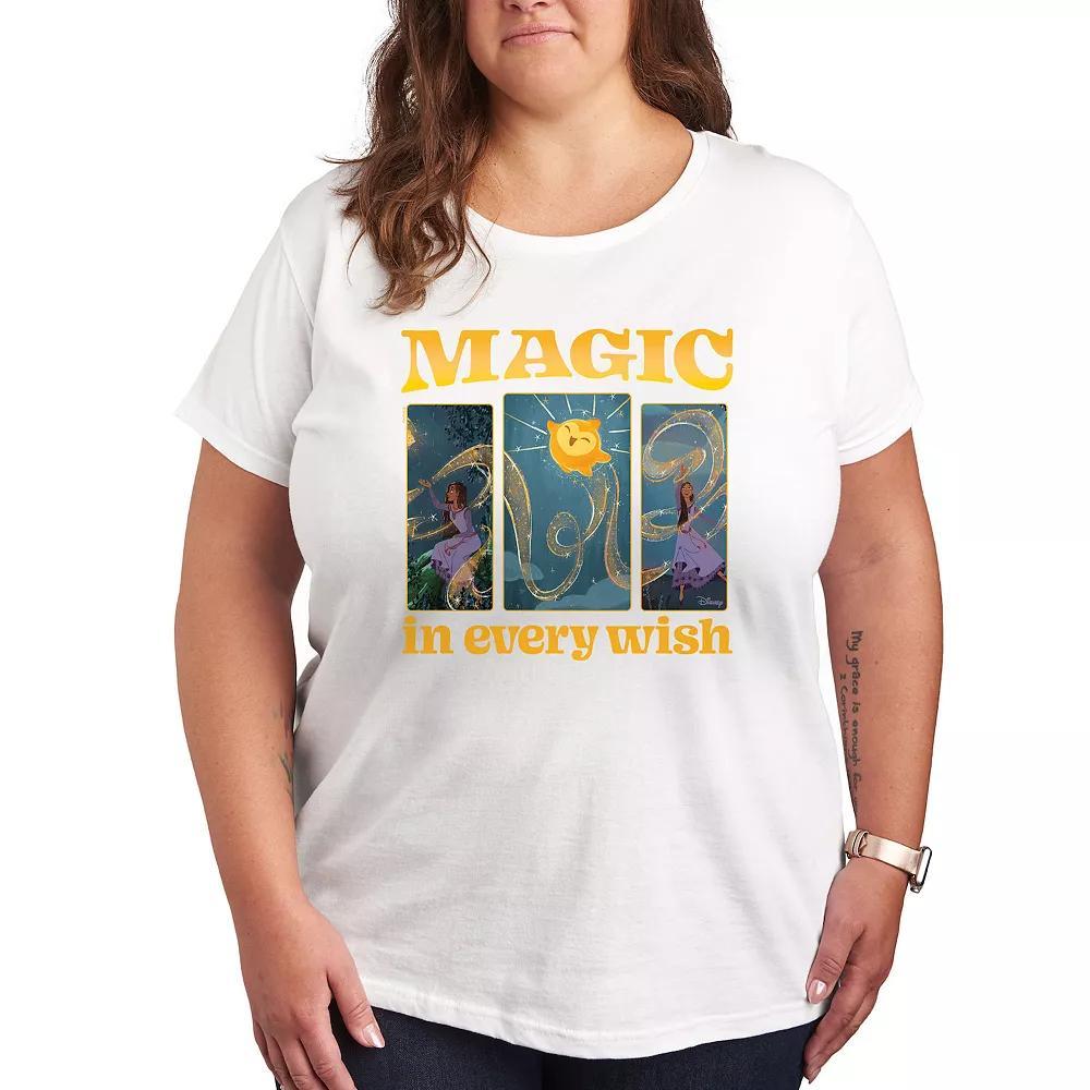 Disneys Wish Plus Magic In Every Wish Graphic Tee, Womens Product Image