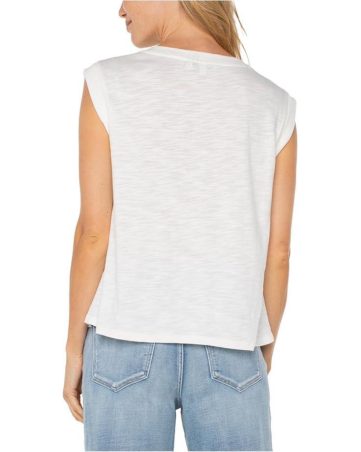 Sleeveless Crew Neck Knit Top Product Image