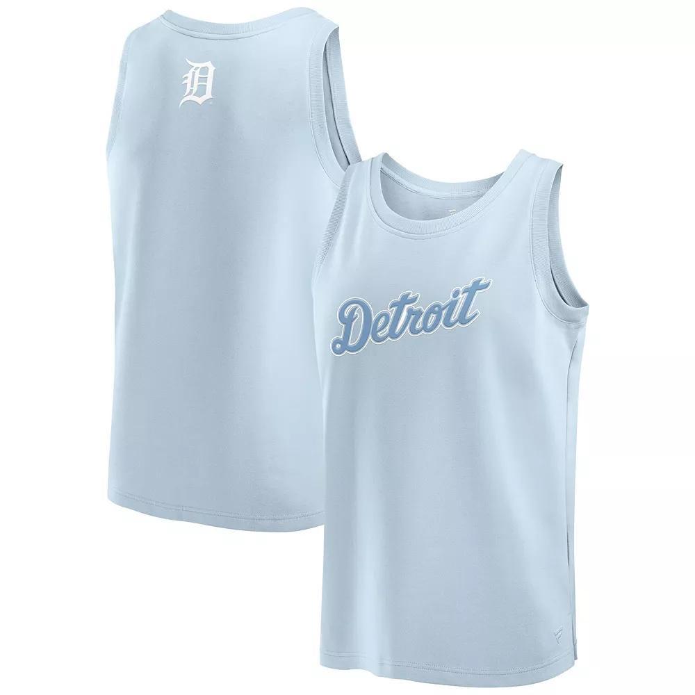 Men's Fanatics Light Blue Detroit Tigers Elements Tank Top, Size: Large Product Image