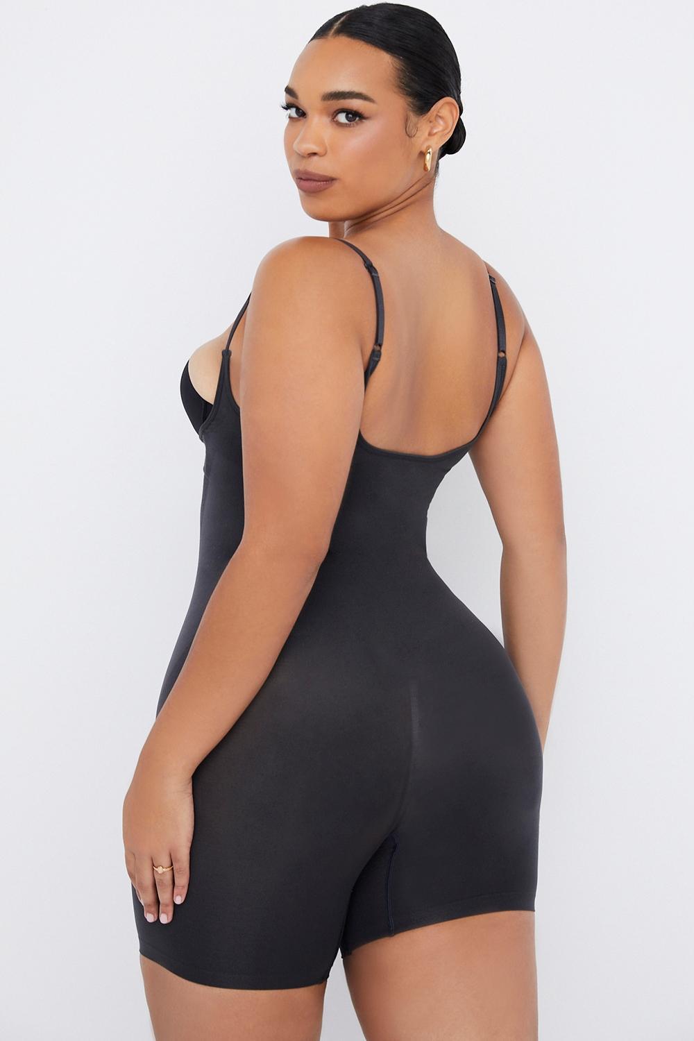  mid thigh sculpting bodysuit cafe au lait Product Image