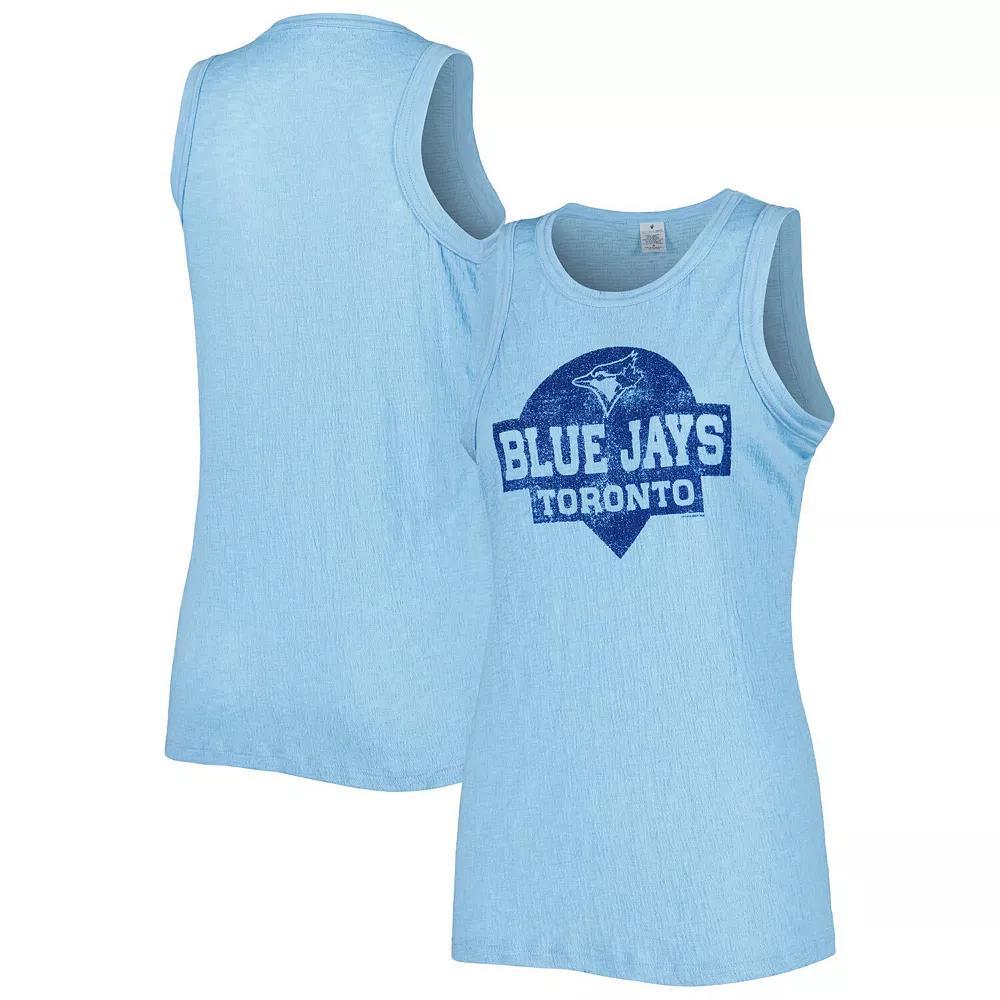 Women's Soft as a Grape Royal Toronto Blue Jays Tri-Blend Tank Top, Size: Medium, Jay Blue Product Image