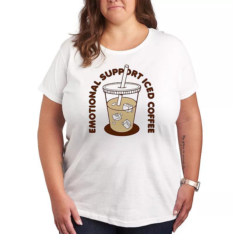 Plus Care Bears Grumpy Bear Grid Graphic Tee, Womens Product Image