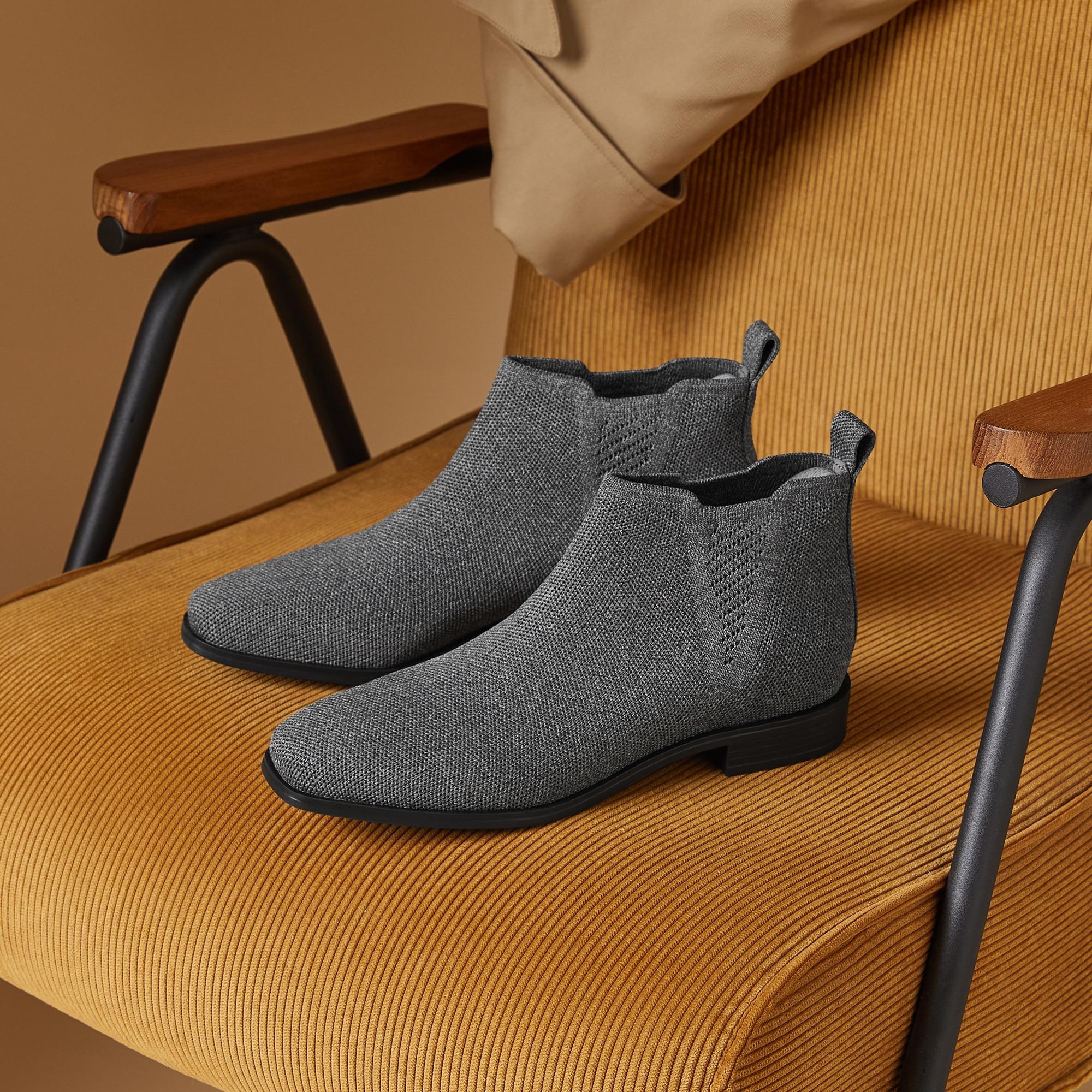 Slip-On Square-Toe Ankle Chelsea Boots (Ryan Slip-On) Product Image