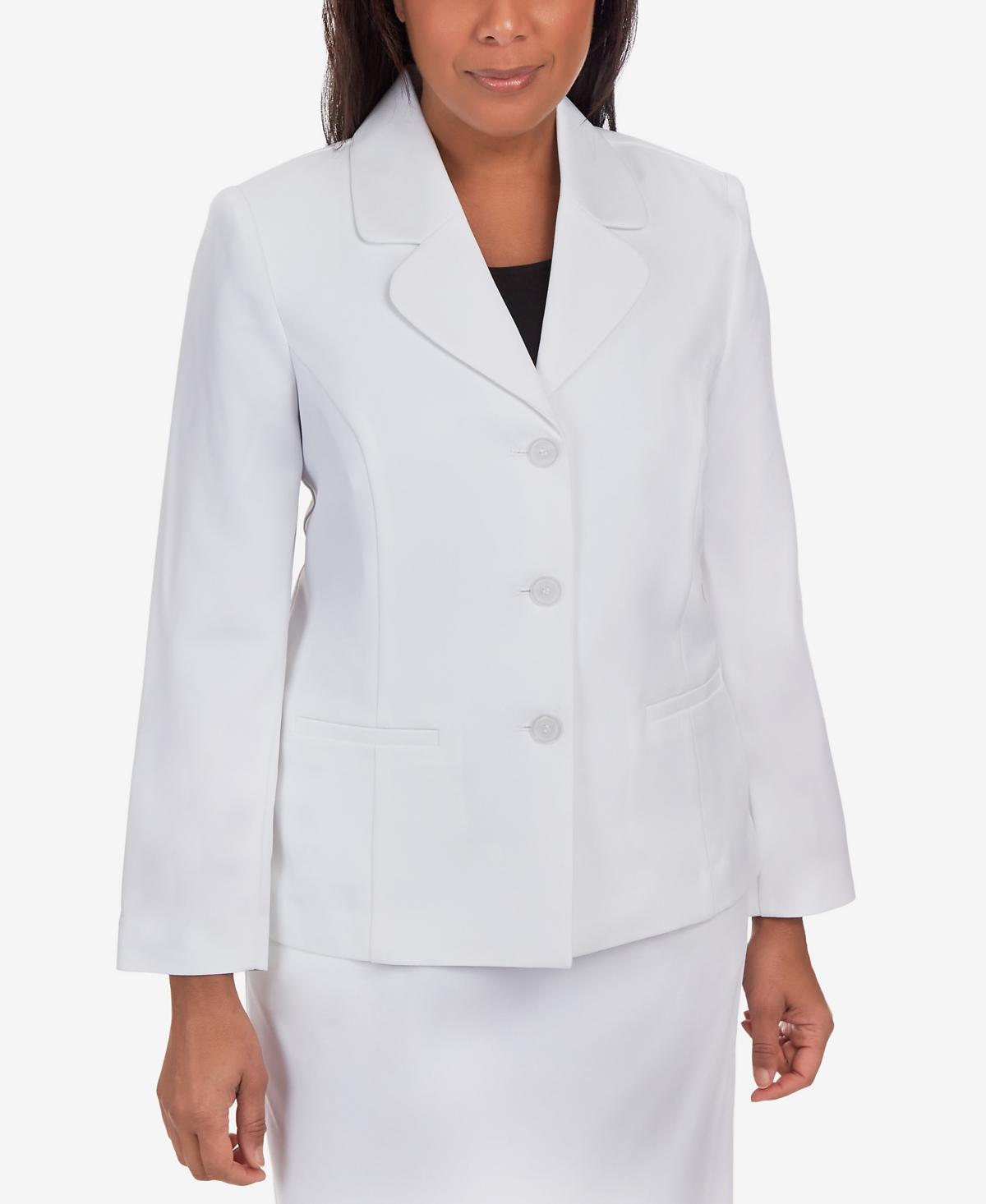 Plus Size Alfred Dunner Basic Lightweight Blazer, Women's, Size: 22 W, Blue Product Image