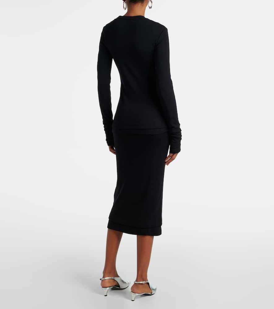 JIL SANDER Set Of 2 Wool Tops In Black Product Image