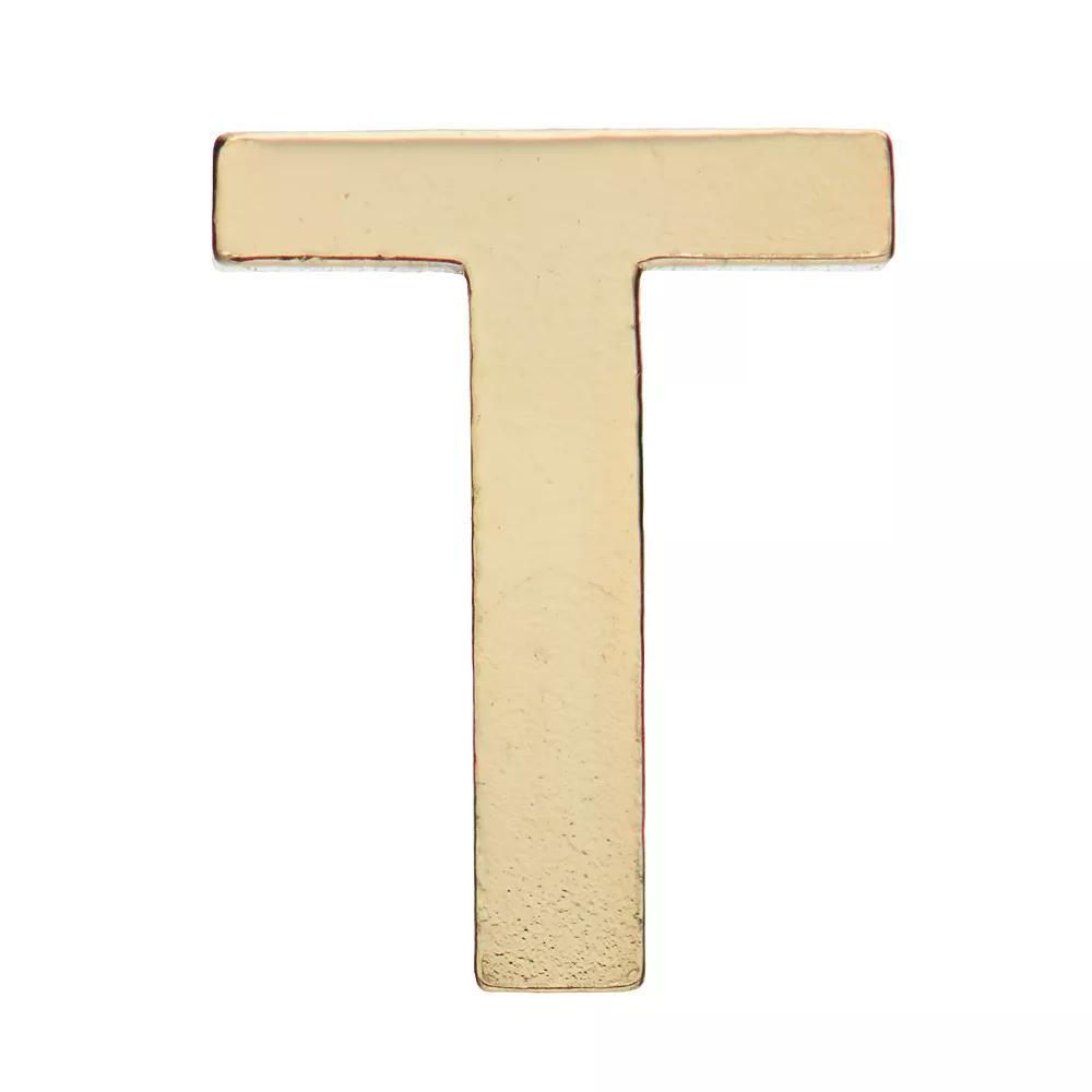 Au Naturale 14k Gold Initial Single Stud Earring, Women's Product Image