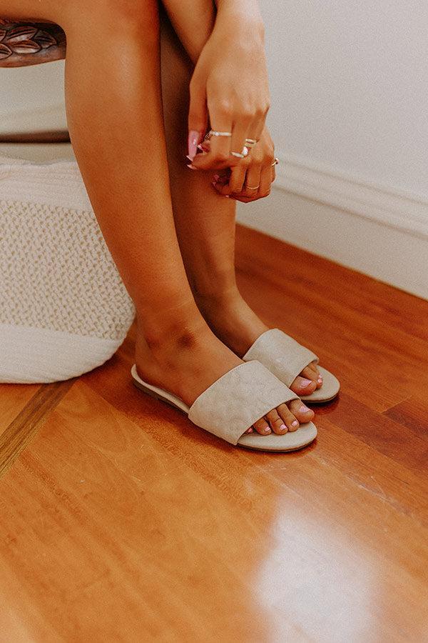 The Becks Faux Leather Sandal In Birch Product Image