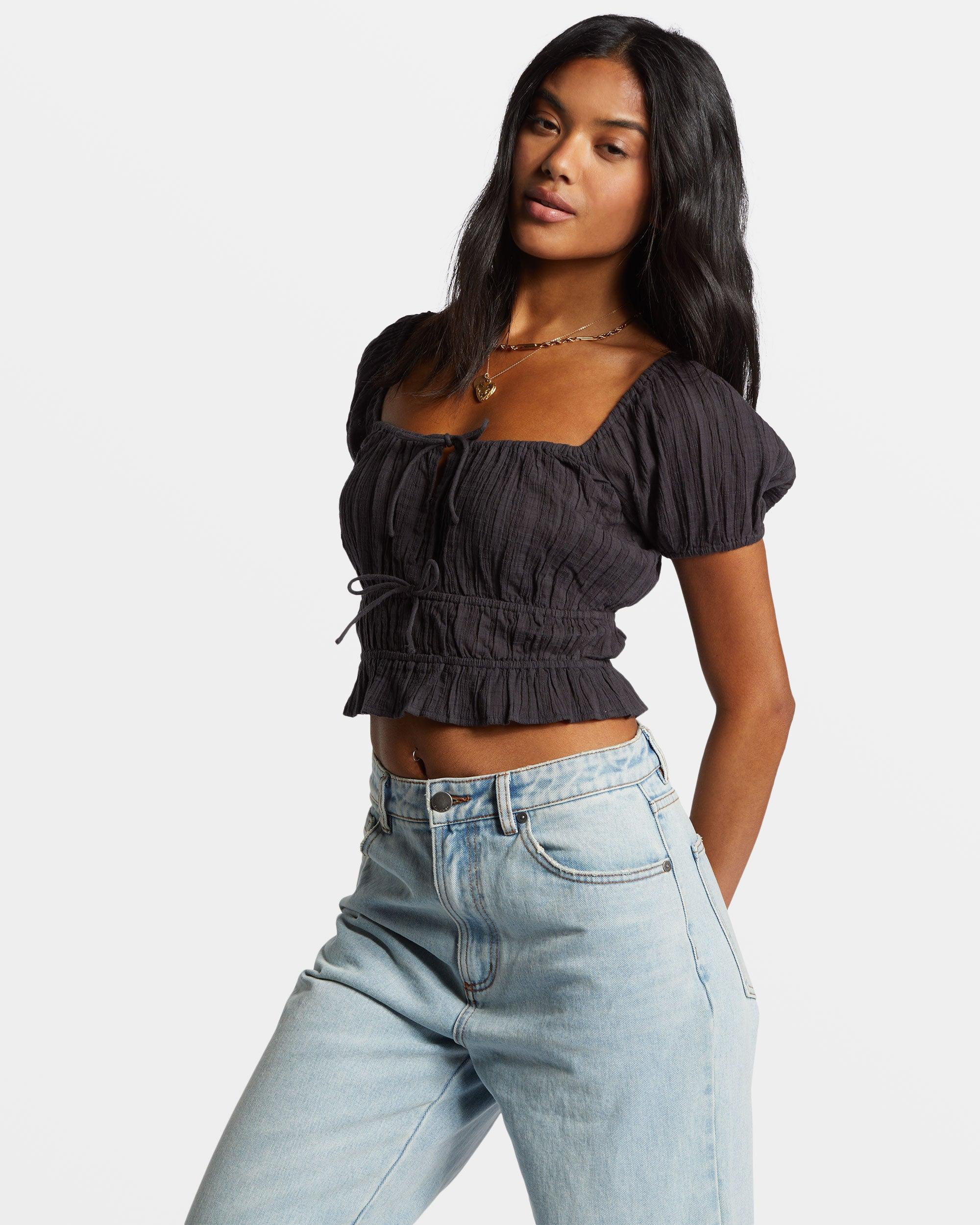 Sun Kissed Top - Black Sands Female Product Image