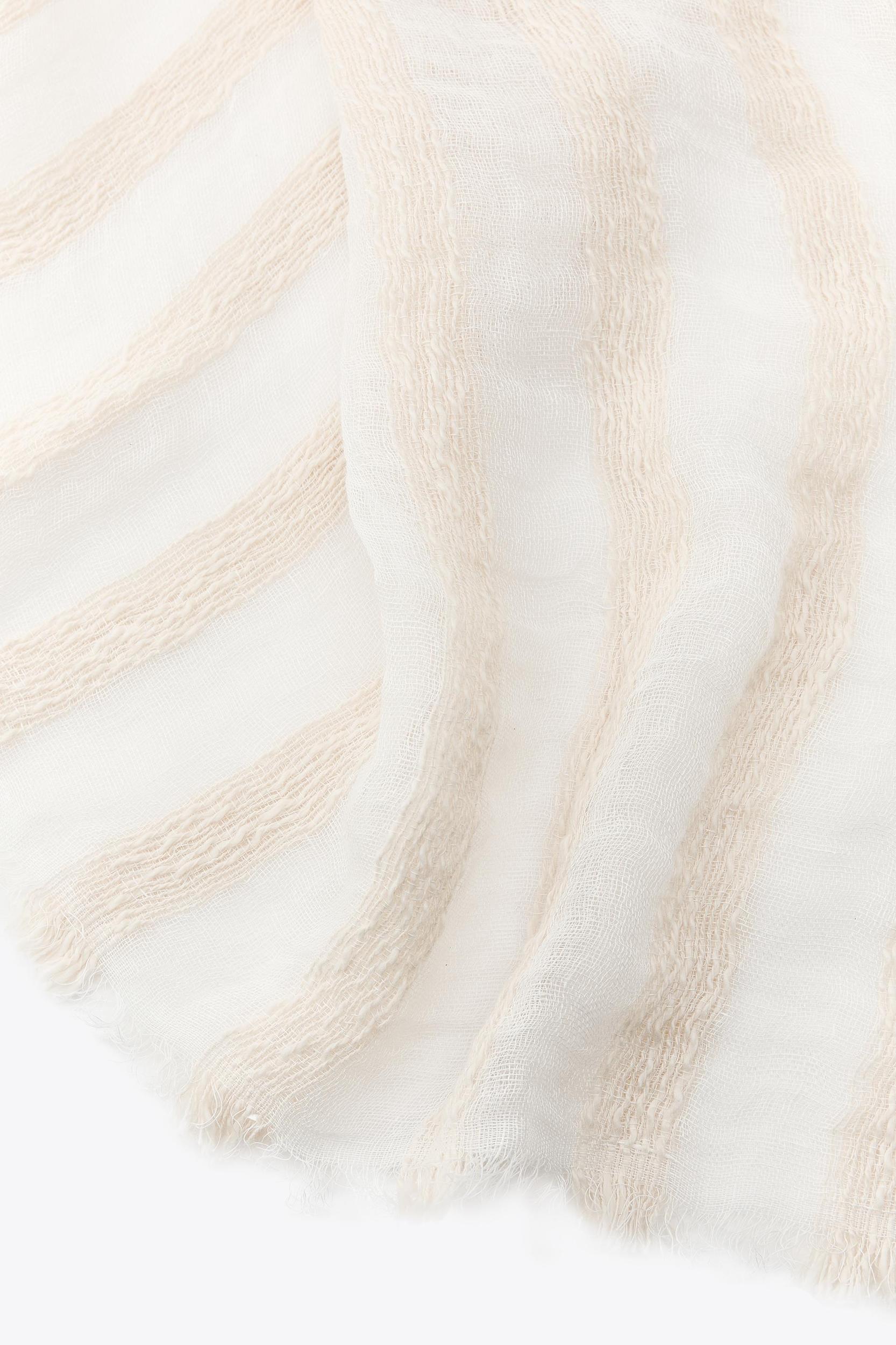 LINEN STRIPED SCARF Product Image