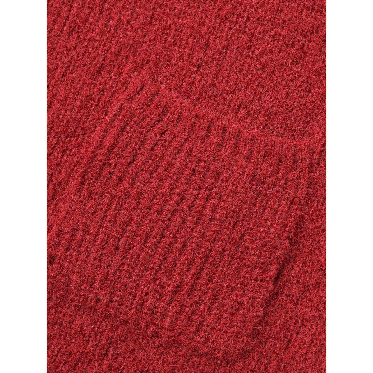 Plus Size Mink-Hair Feel Pockets Open Front Cardigan Scarlet Women Casual Loose Long Sleeve Everyday Cardigans BloomChic 22-24/3X Product Image