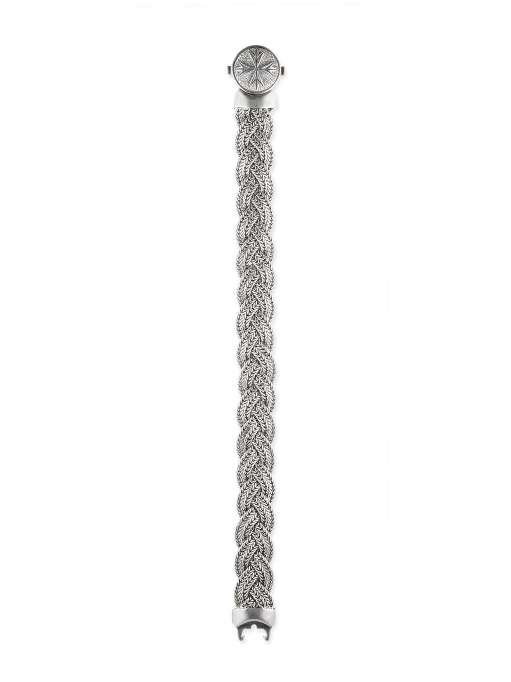 large diamond-cut flat braided bracelet Product Image