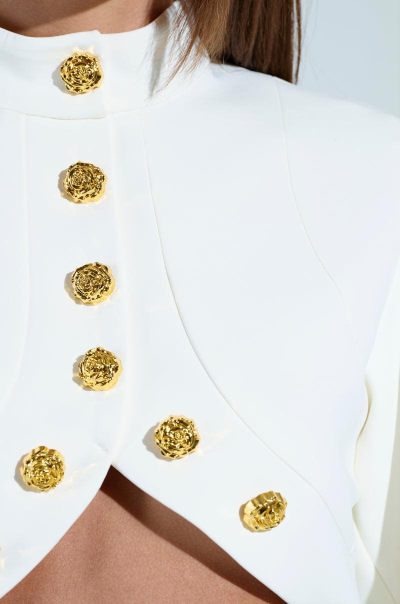 THINK ABOUT ME BLOUSE IN WHITE Product Image