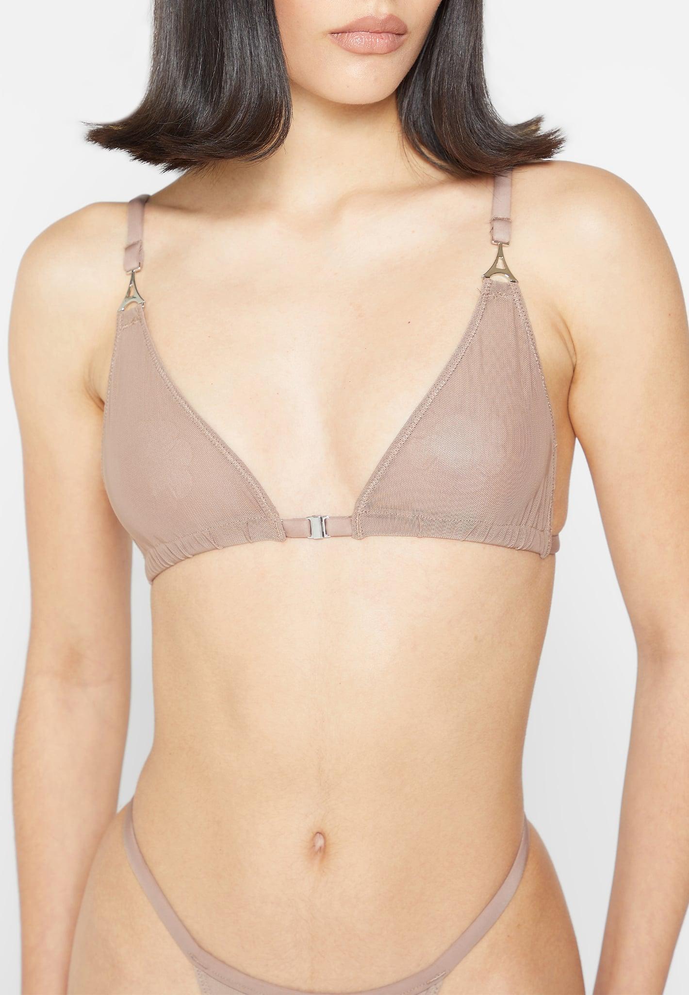 Mesh Bralette - Taupe Female Product Image