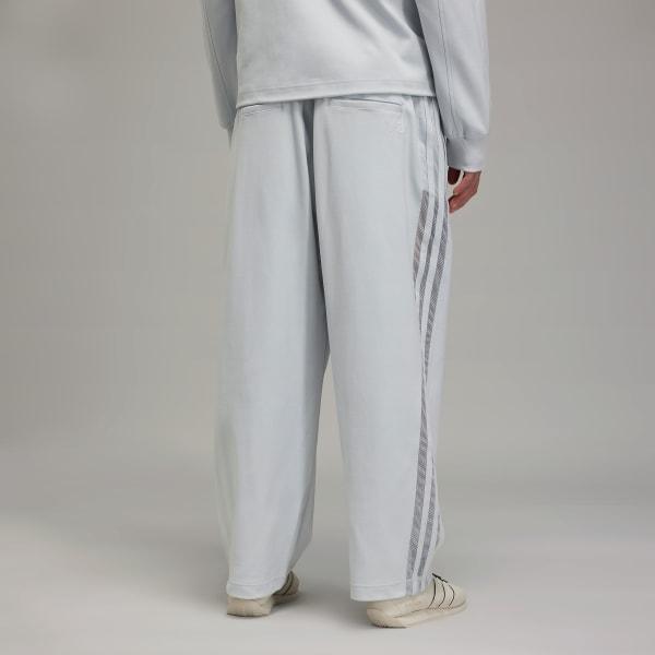 adidas Y-3 Mesh Stripes Track Pants Clear Grey XL Mens Product Image
