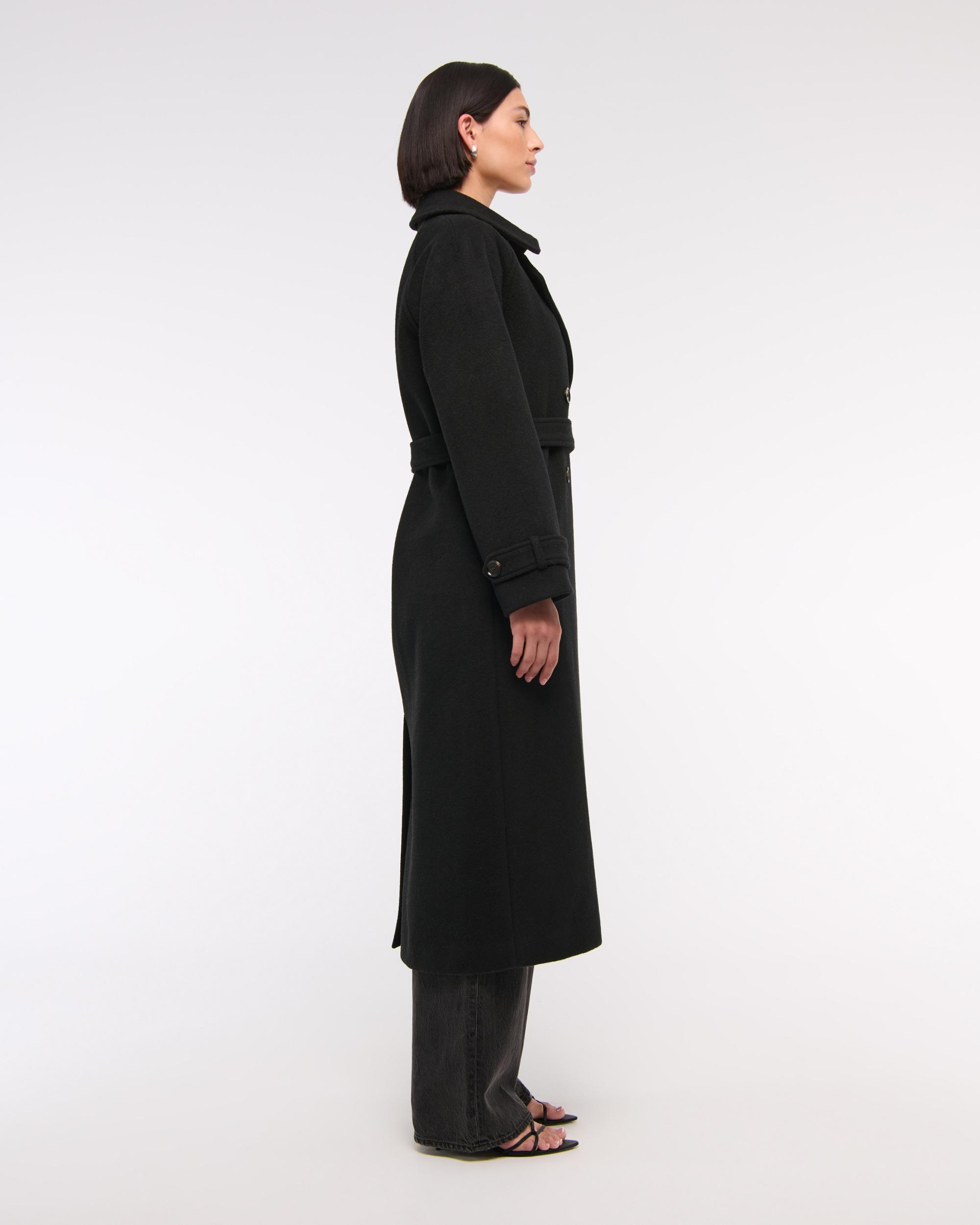 Wool-Blend Trench Coat Product Image