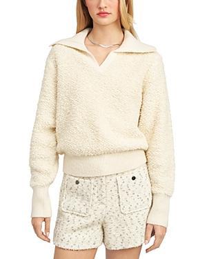 en saison Hayes Sweater Top (Cream) Women's Clothing Product Image