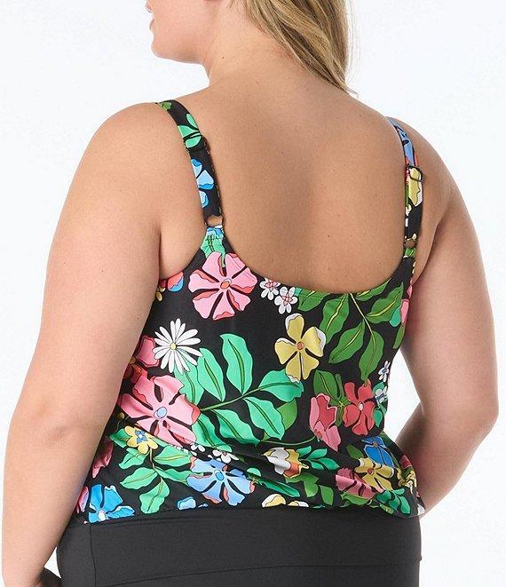 Beach House Plus Size Paloma Beach Solids Emma Swim Skort Product Image
