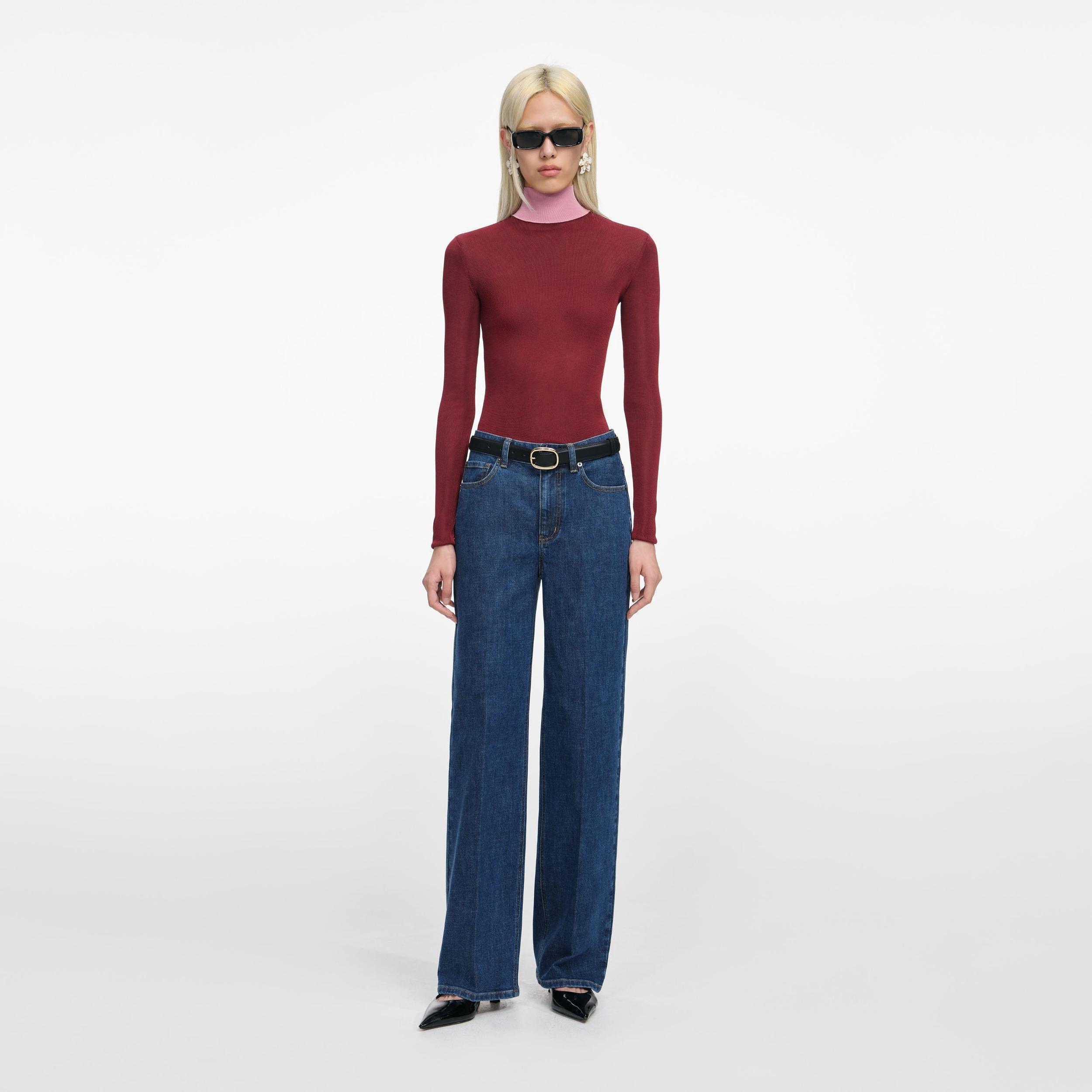 Blue Straight Leg Jeans Product Image