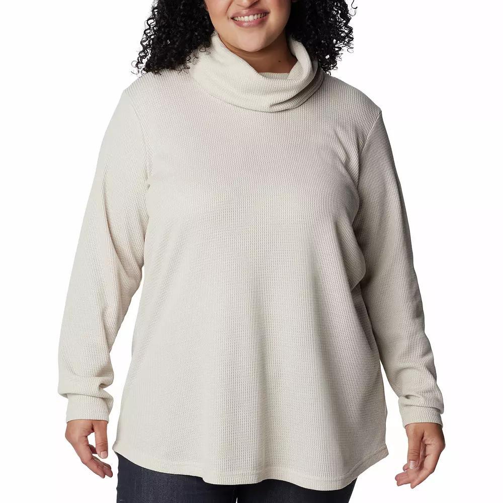 Plus Size Columbia Holly Hideaway Cowl Neck Pullover, Women's, Size: 1XL, Dark Grey Product Image