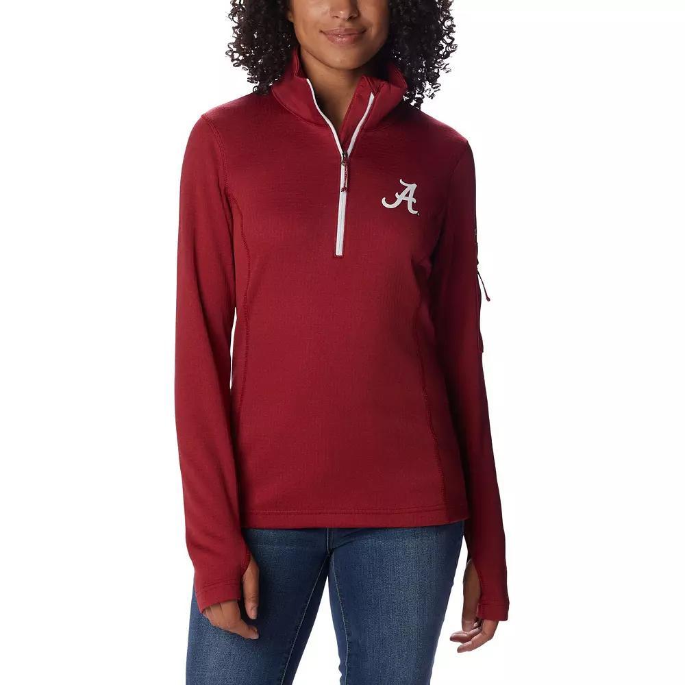 Women's Columbia Crimson Alabama Crimson Tide Park View Omni-Shade Half-Zip Top, Size: XL, Red Product Image