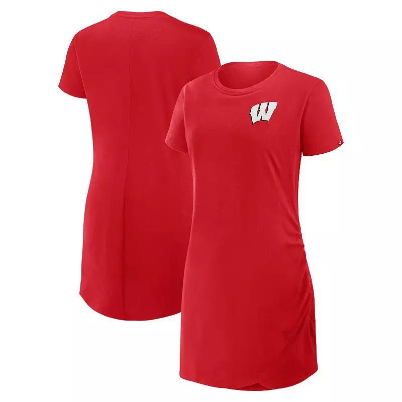 Women's Fanatics Brown San Diego Padres Ruched Drape T-Shirt Dress, Size: 3XL Product Image