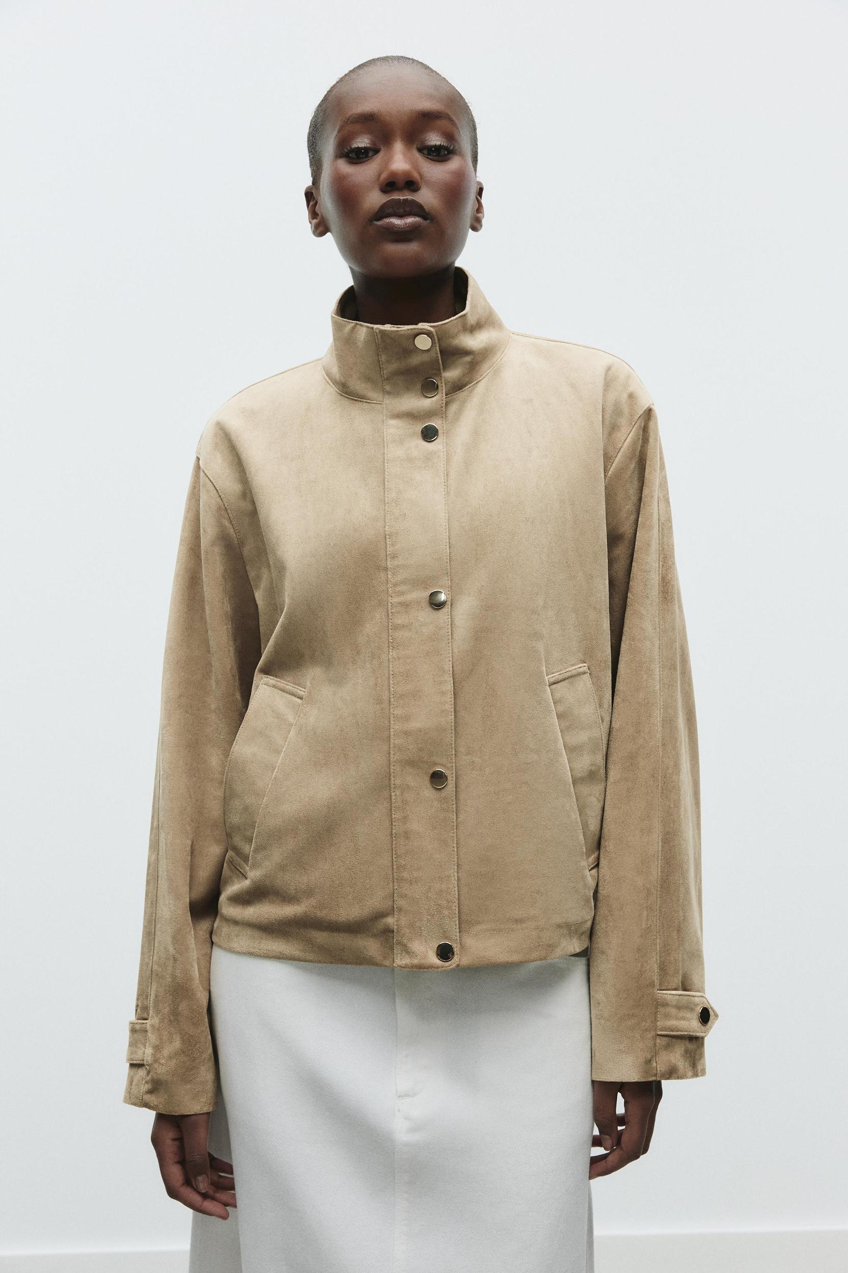 FAUX SUEDE JACKET Product Image
