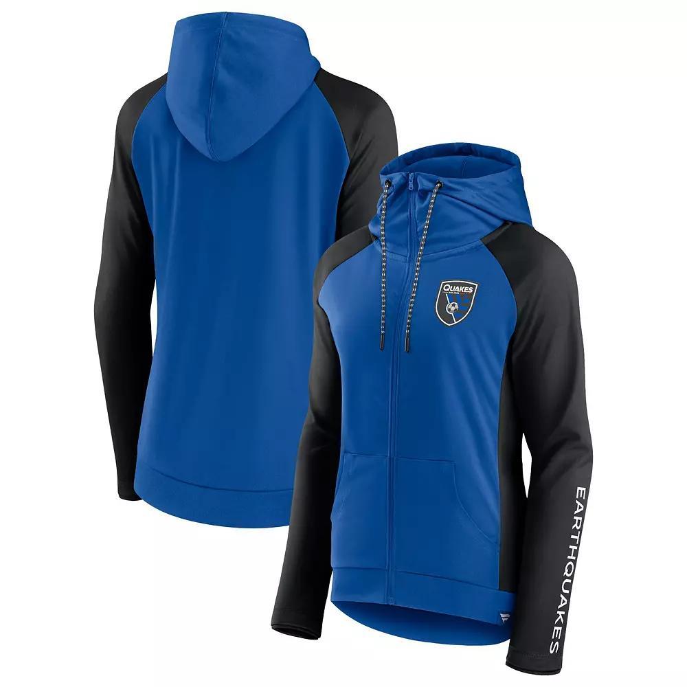 Women's Fanatics Gray LAFC Iconic Raglan Full-Zip Hoodie, Size: XS, Lfc Grey Product Image