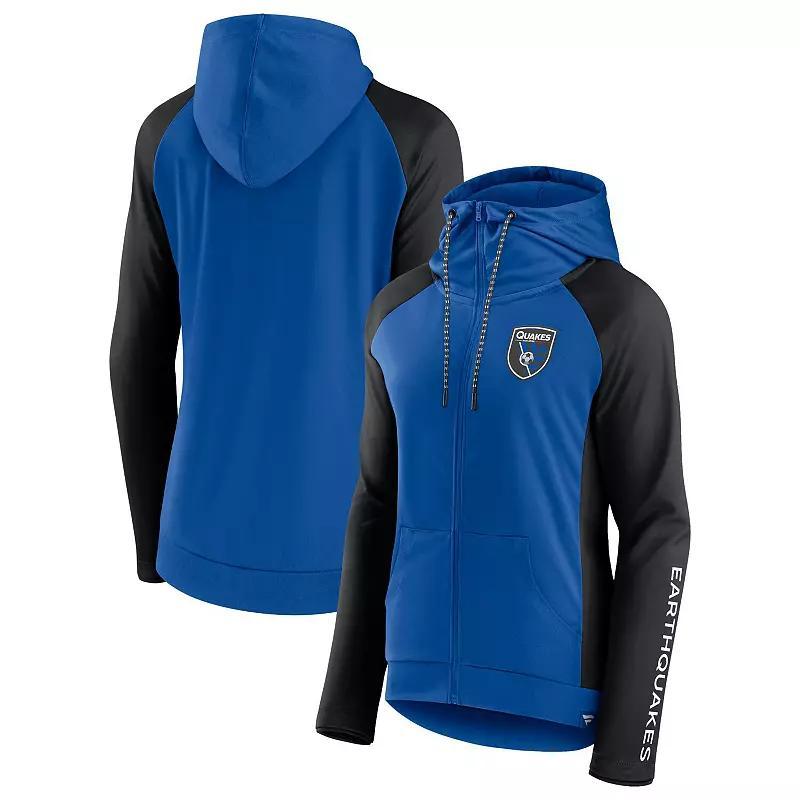 Women's Fanatics Gray LAFC Iconic Raglan Full-Zip Hoodie, Size: XS, Lfc Grey Product Image