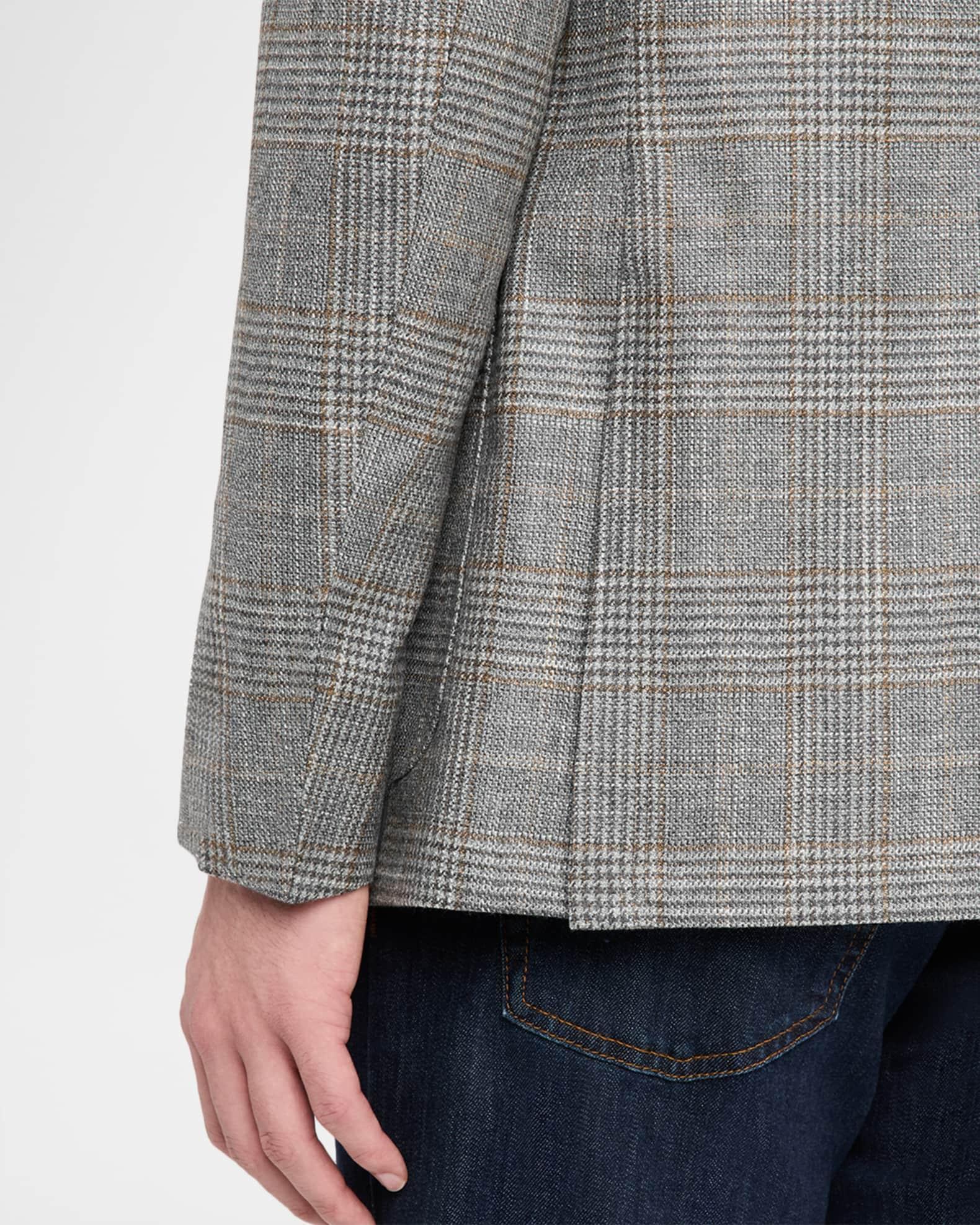 Men's Glen Plaid Notch Lapel Sport Coat Product Image