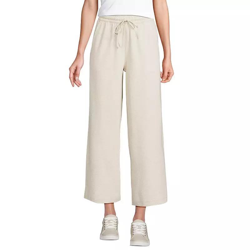 Petite Lands' End Sport Pull-On Drawstring Wide Leg Crop Pants, Women's, Size: XS Petite, Radiant Blue Product Image