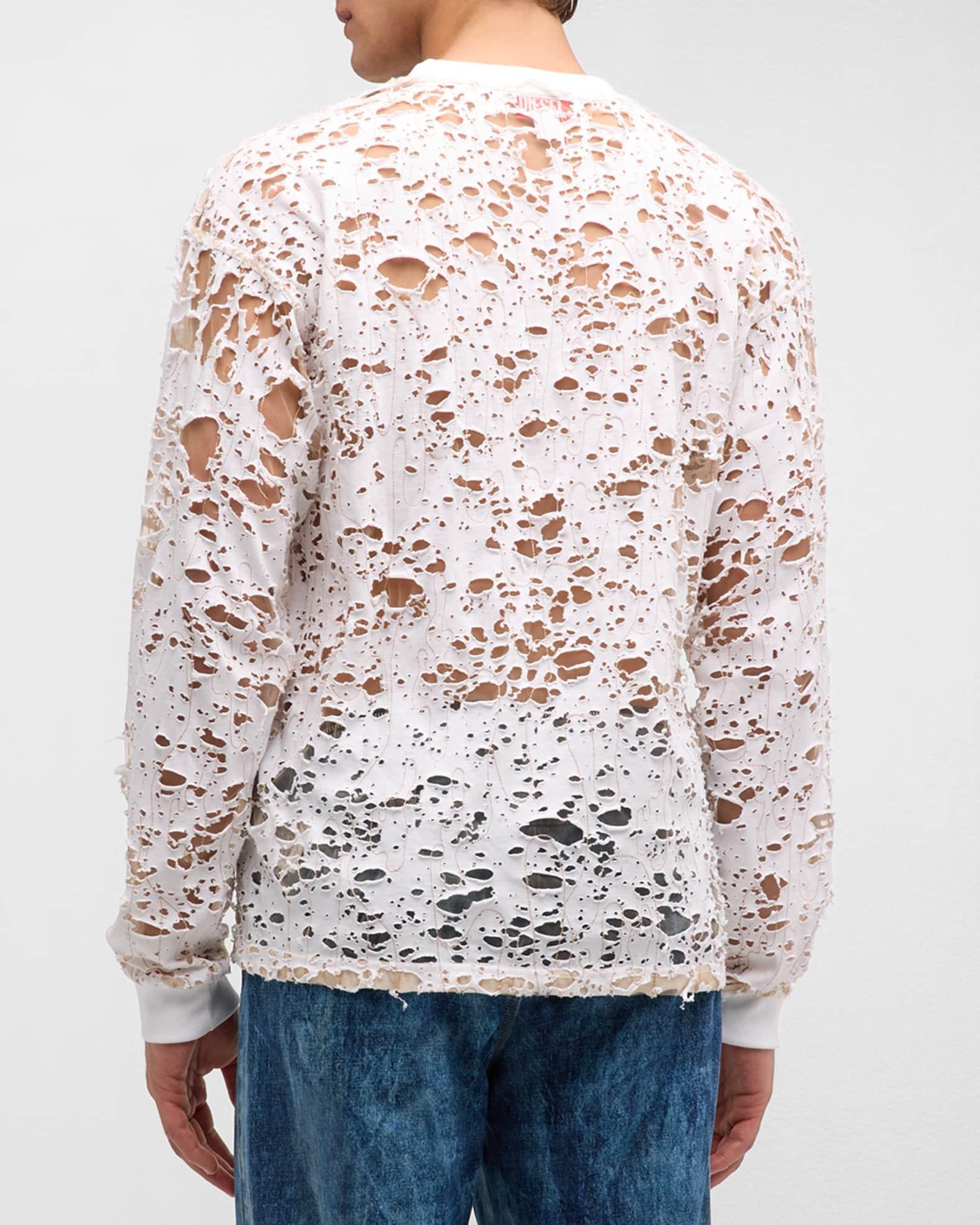 Mens Burnout Jersey and Tulle T-Shirt Product Image