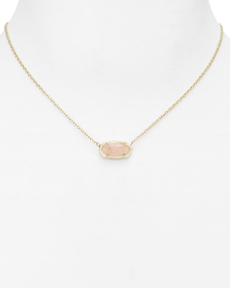 Elisa Gold Pendant Necklace in Peridot Illusion Product Image