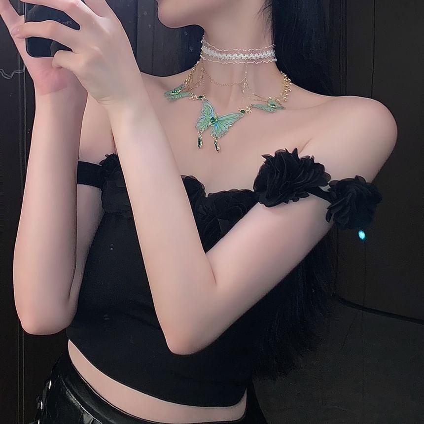 Butterfly Alloy Lace Thigh Chain Product Image