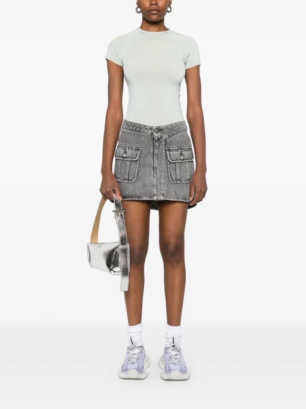 JW ANDERSON Patch-pocket Mini Skirt In Grey Product Image