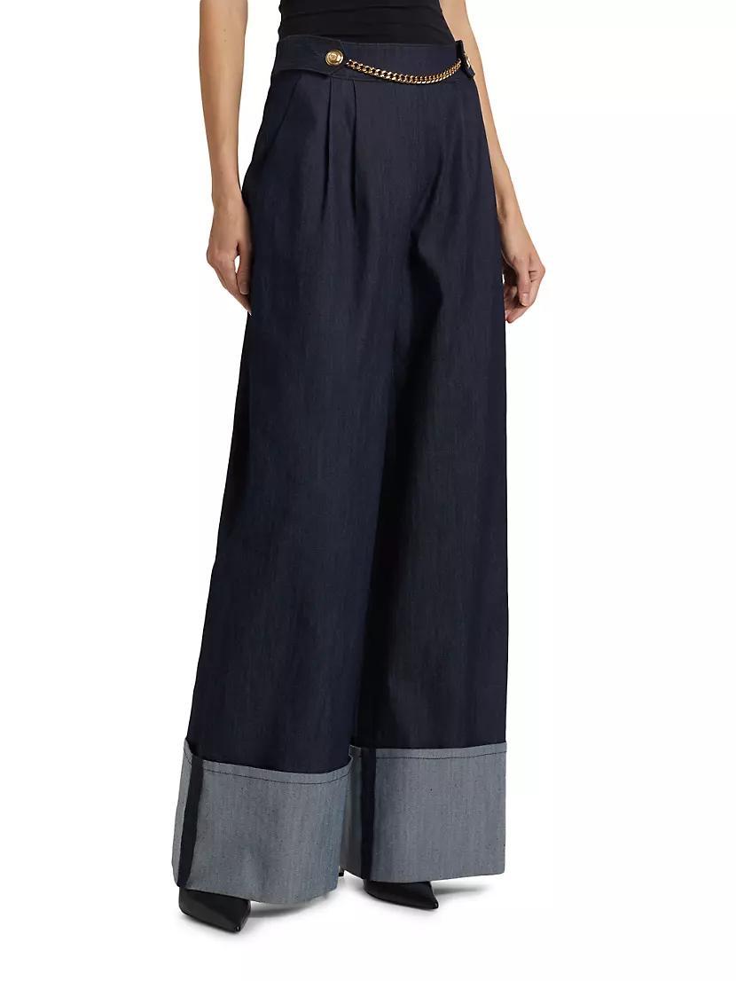 Bader Wide-Leg Cuff Pants Product Image