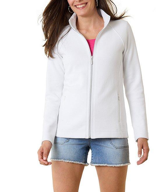 Tommy Bahama Aruba Full Zip Stand Collar Long Sleeve Sweatshirt Product Image