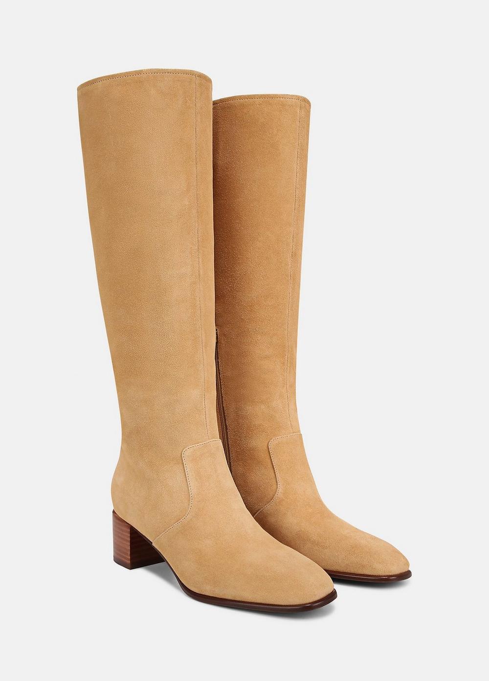 Womens Arabel Tall Suede Knee Boot, Miele, Size 8.5 Vince Product Image