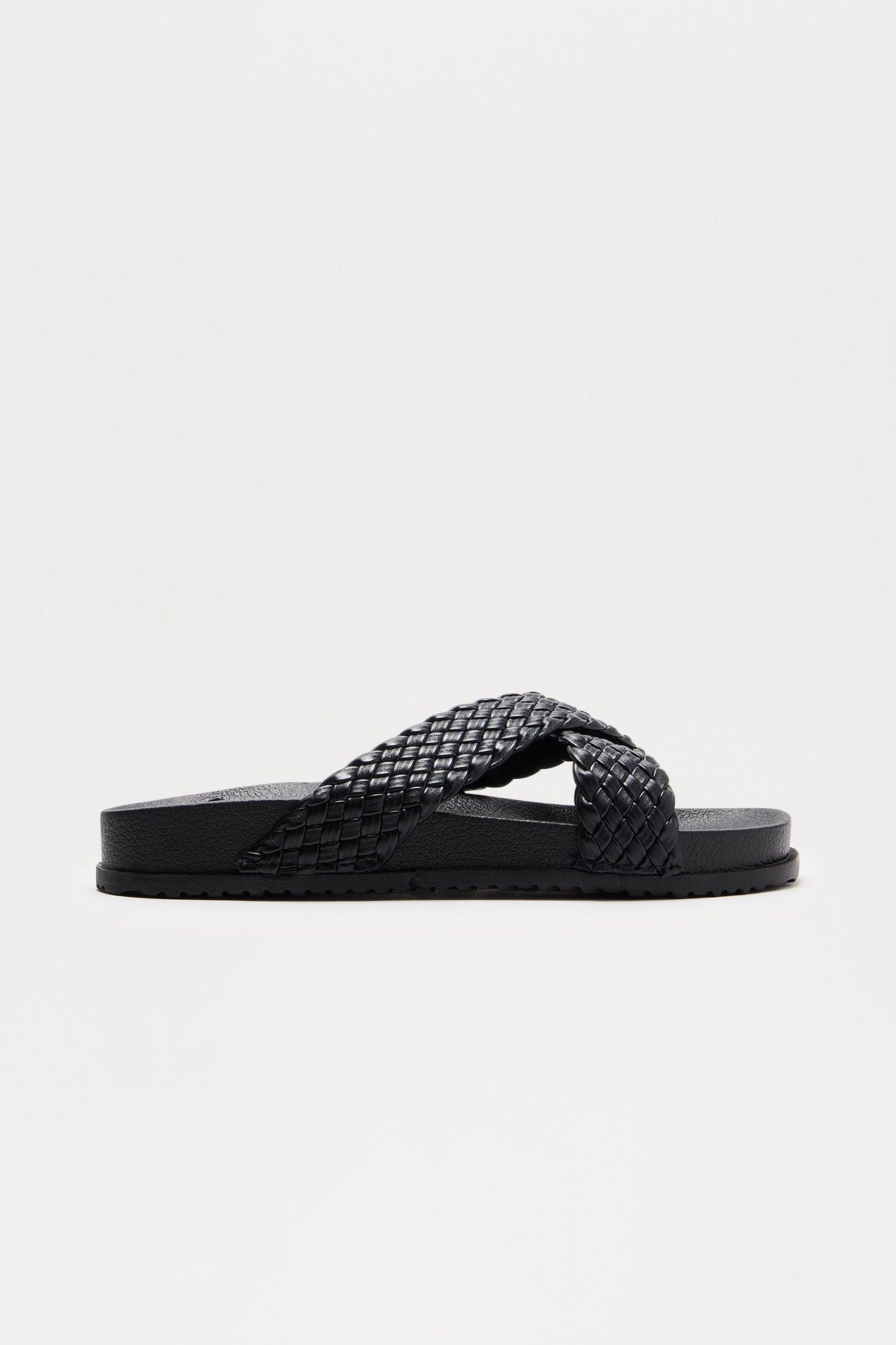 Delvie Braided Sandals - Black Product Image