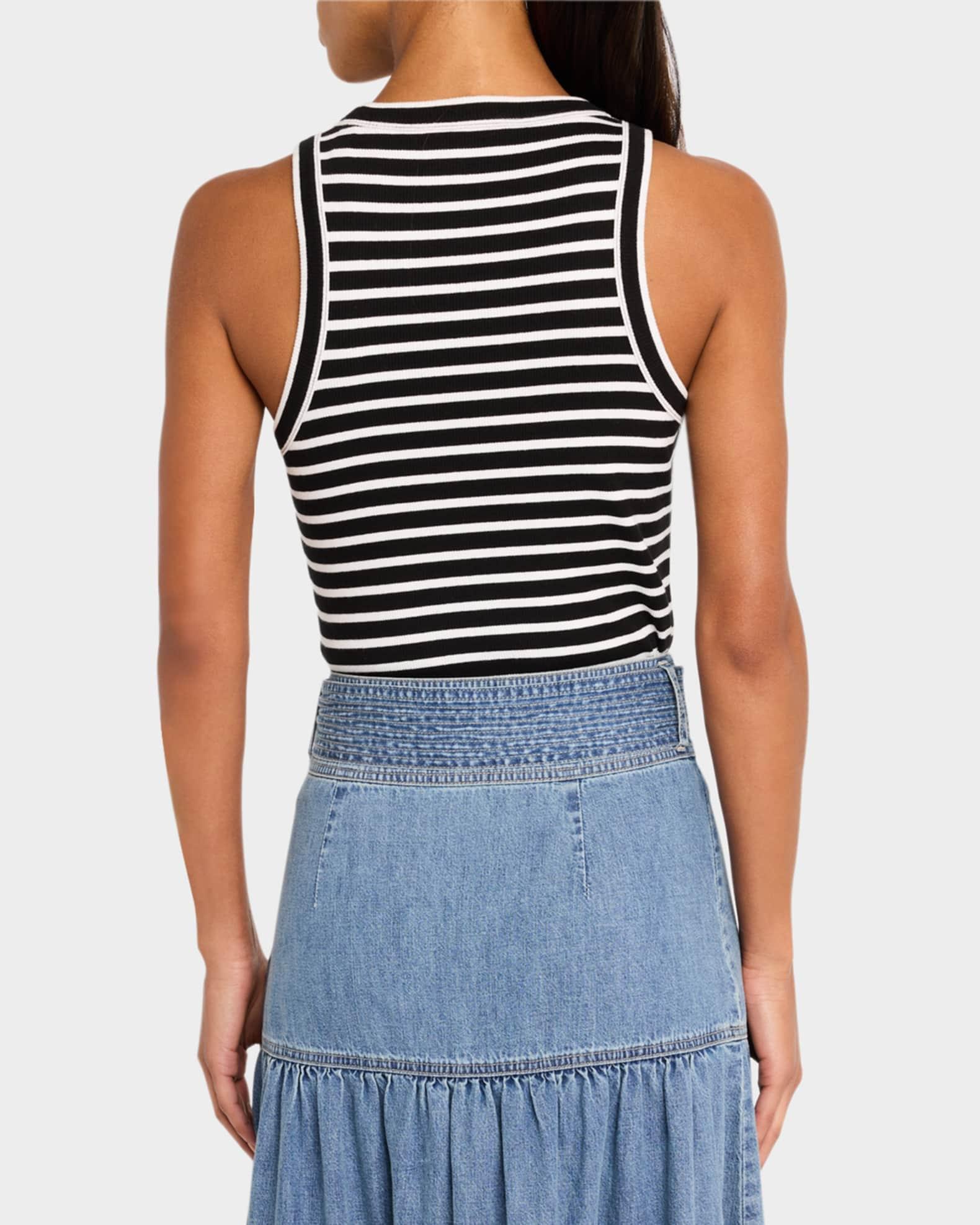 Jordyn Stripe Cropped Tank Top Product Image