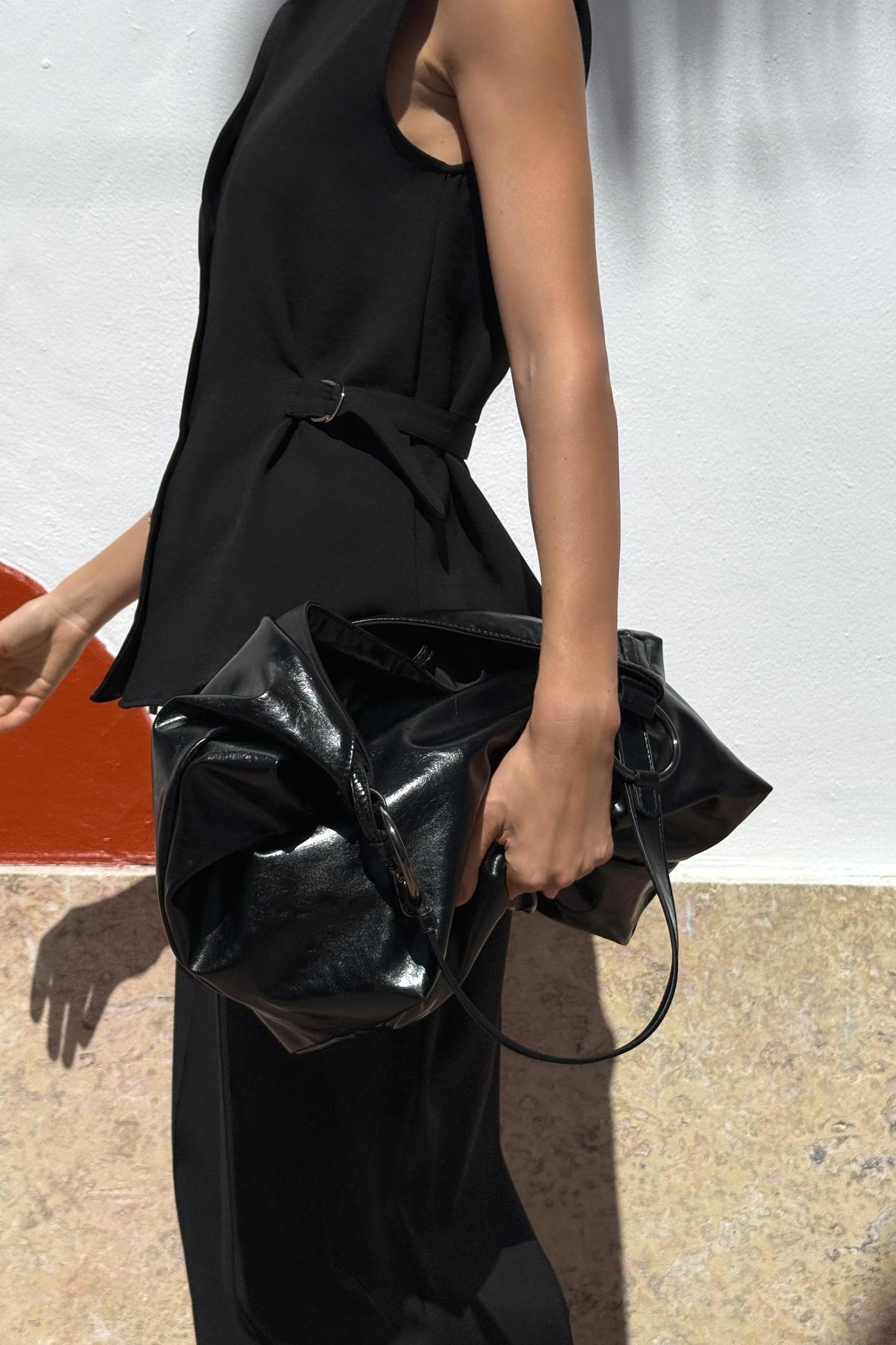 BELTED CREPE SHIRT Product Image