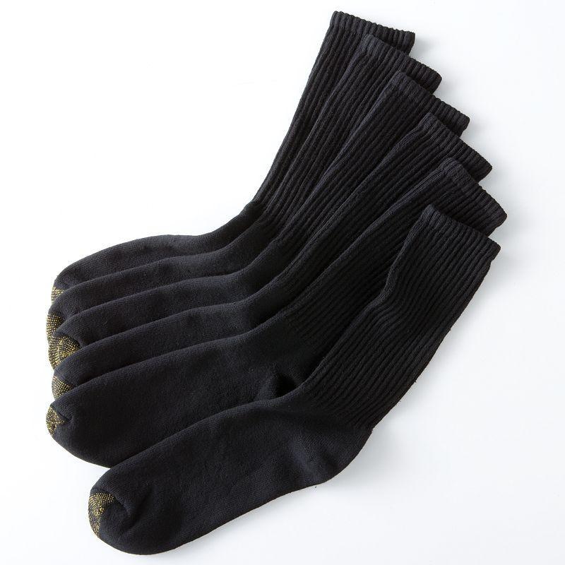 Mens GOLDTOE 6-pack Athletic Cushioned Cotton Crew Socks Product Image